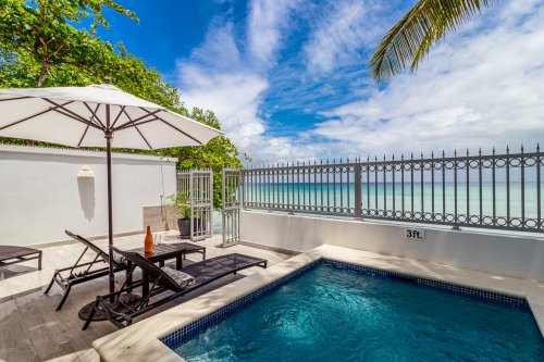 Realx on our beach-side sun deck.