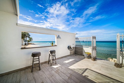 Wonderful Caribbean Sea views from our deck.