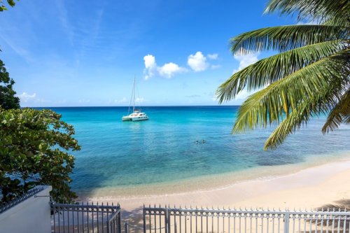 Terrace view of the Caribbean Sea.