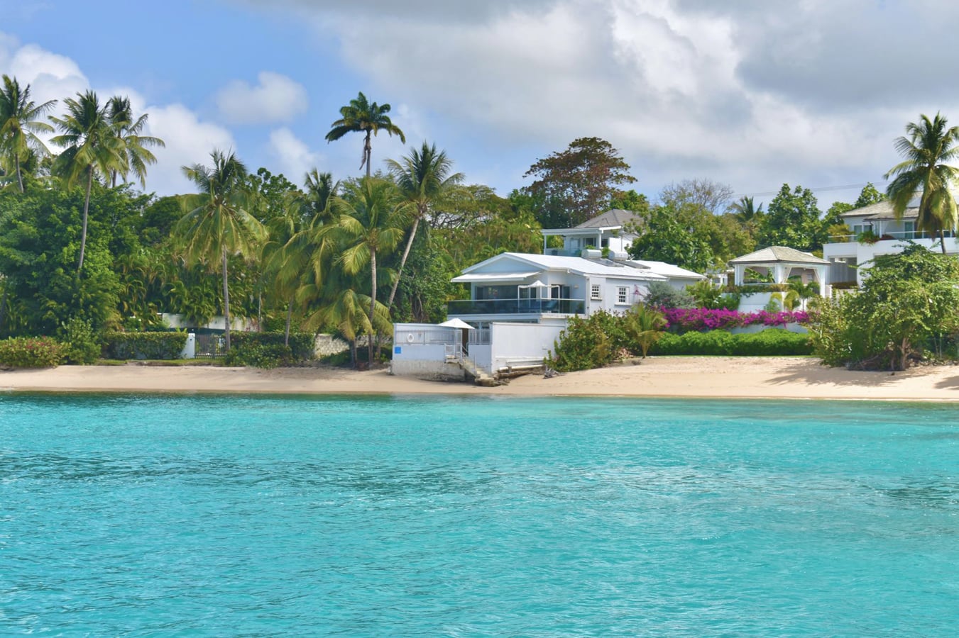 Westshore Beach House with secluded Caribbean Sea beaches.