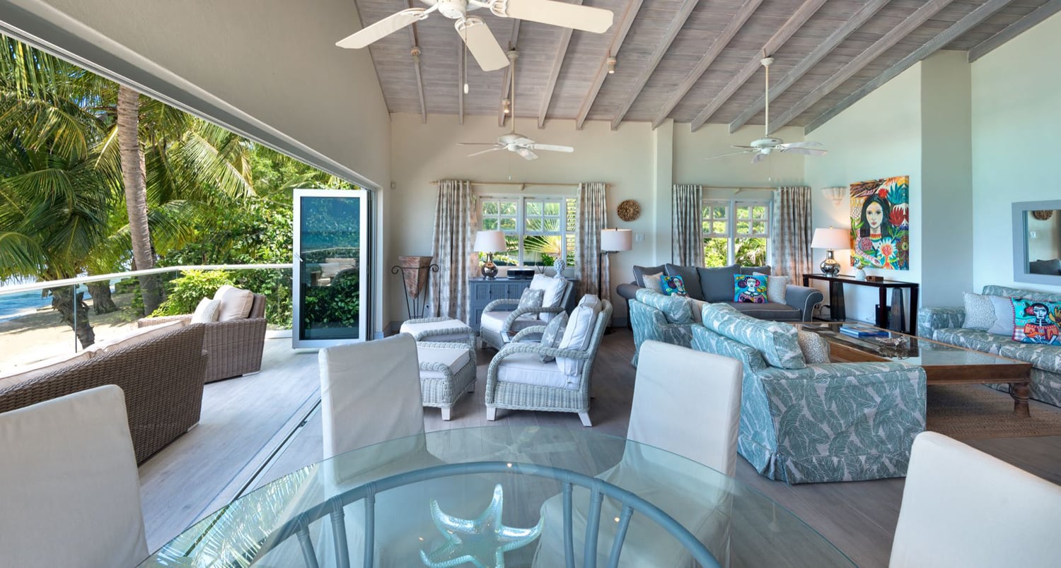 Living room and terrace.