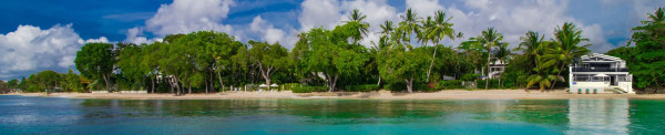 Sea view of Westshore Beach House in Barbados.